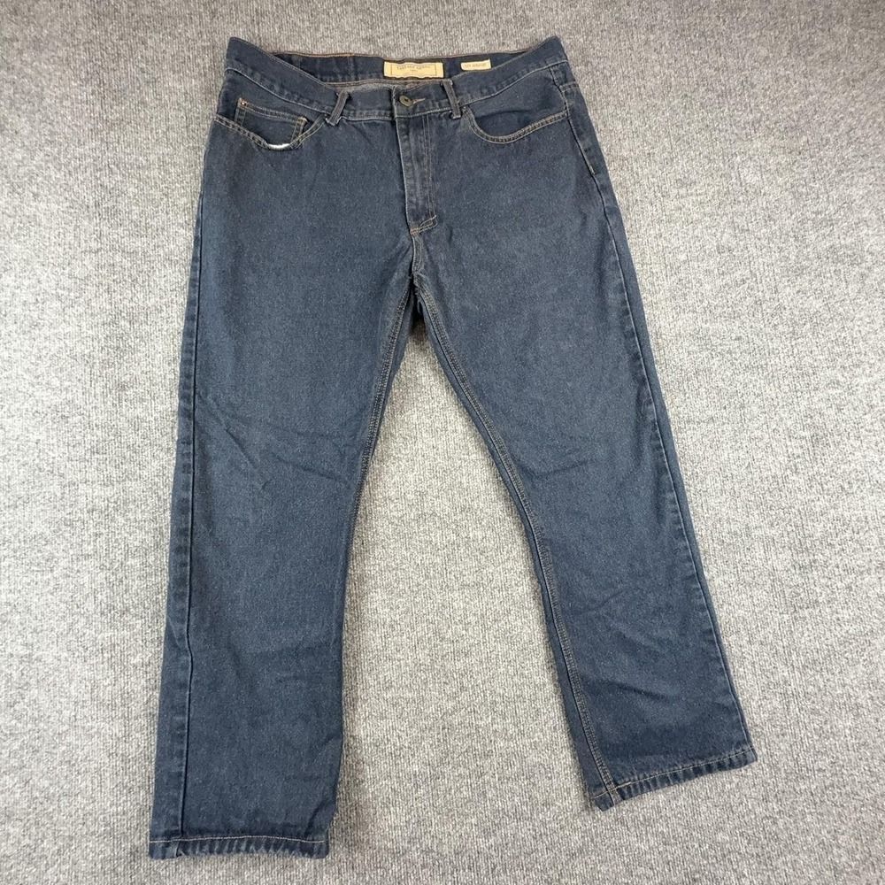 Vintage Genes 1891 Jeans Mens 36x28 Blue Slim Straight Dark Wash Denim Pants